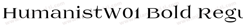 HumanistW01 Bold Regular字体转换